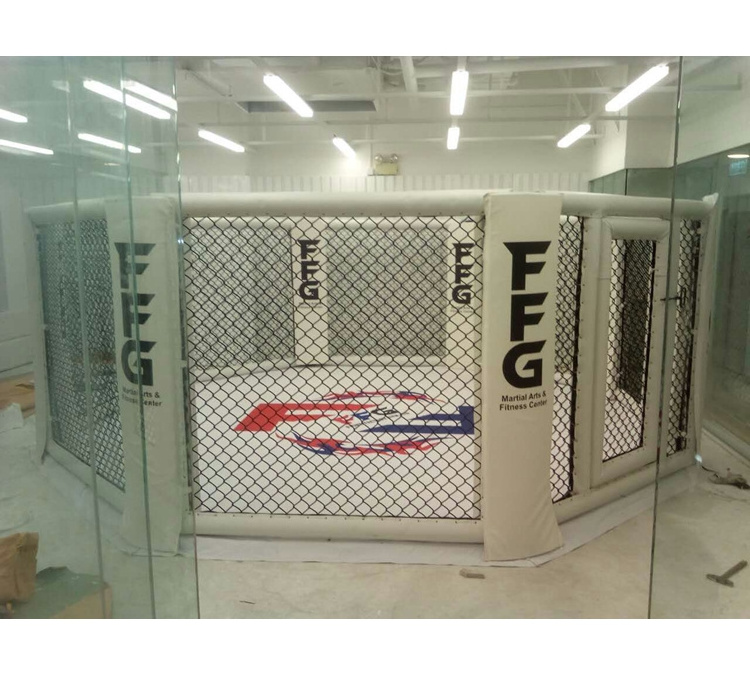 FIGHTBRO CL3 Professional Square Mma Cage Octagon Floor Mma Octagon Boxing Ring Customized Logo Cage Mma Octagon