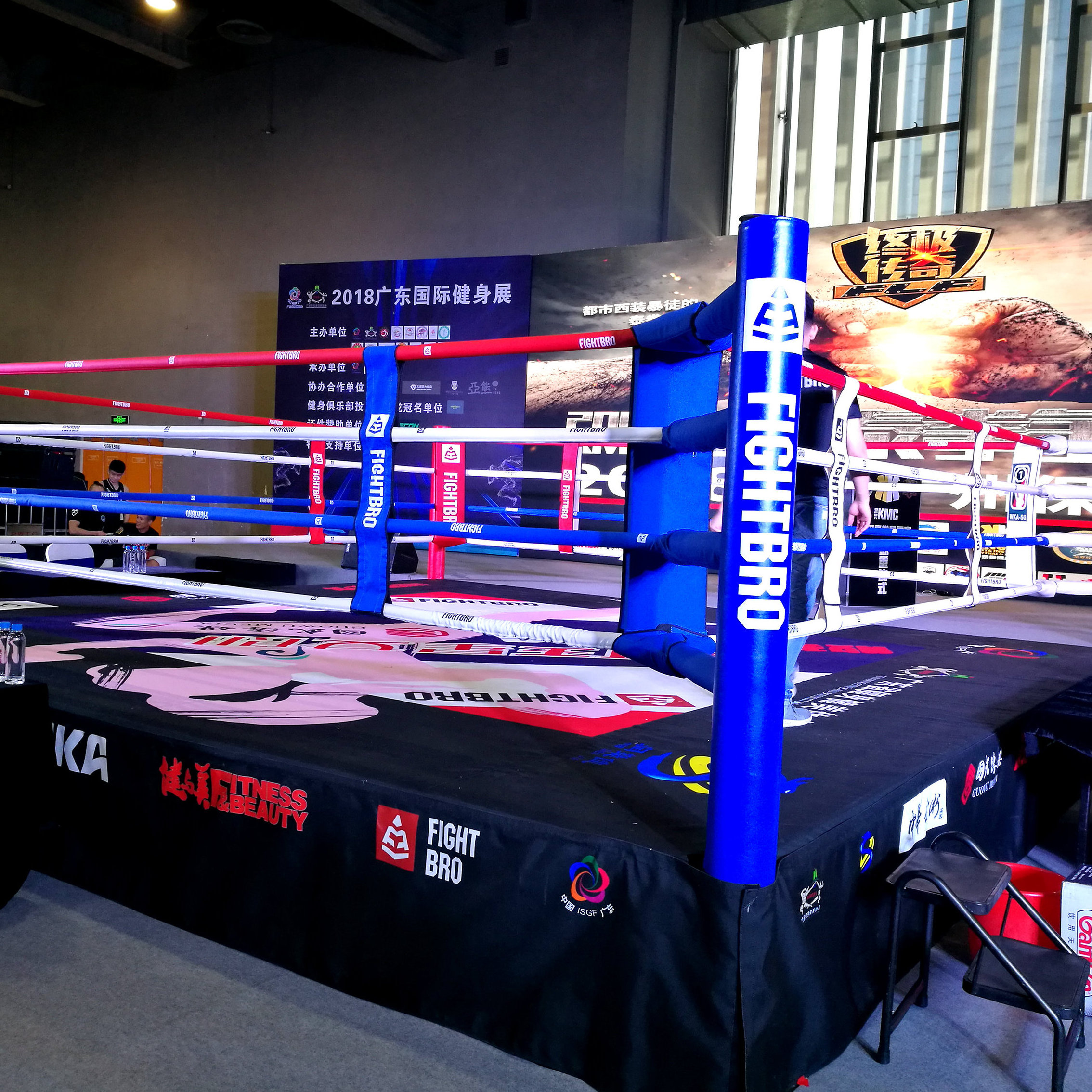 Custom printed elevated training ring  used boxing ring for sale boxing training ring used