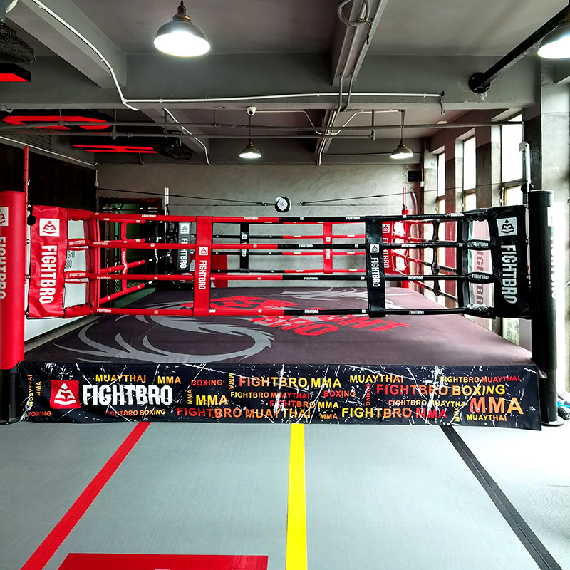 Custom printed elevated training ring  used boxing ring for sale boxing training ring used