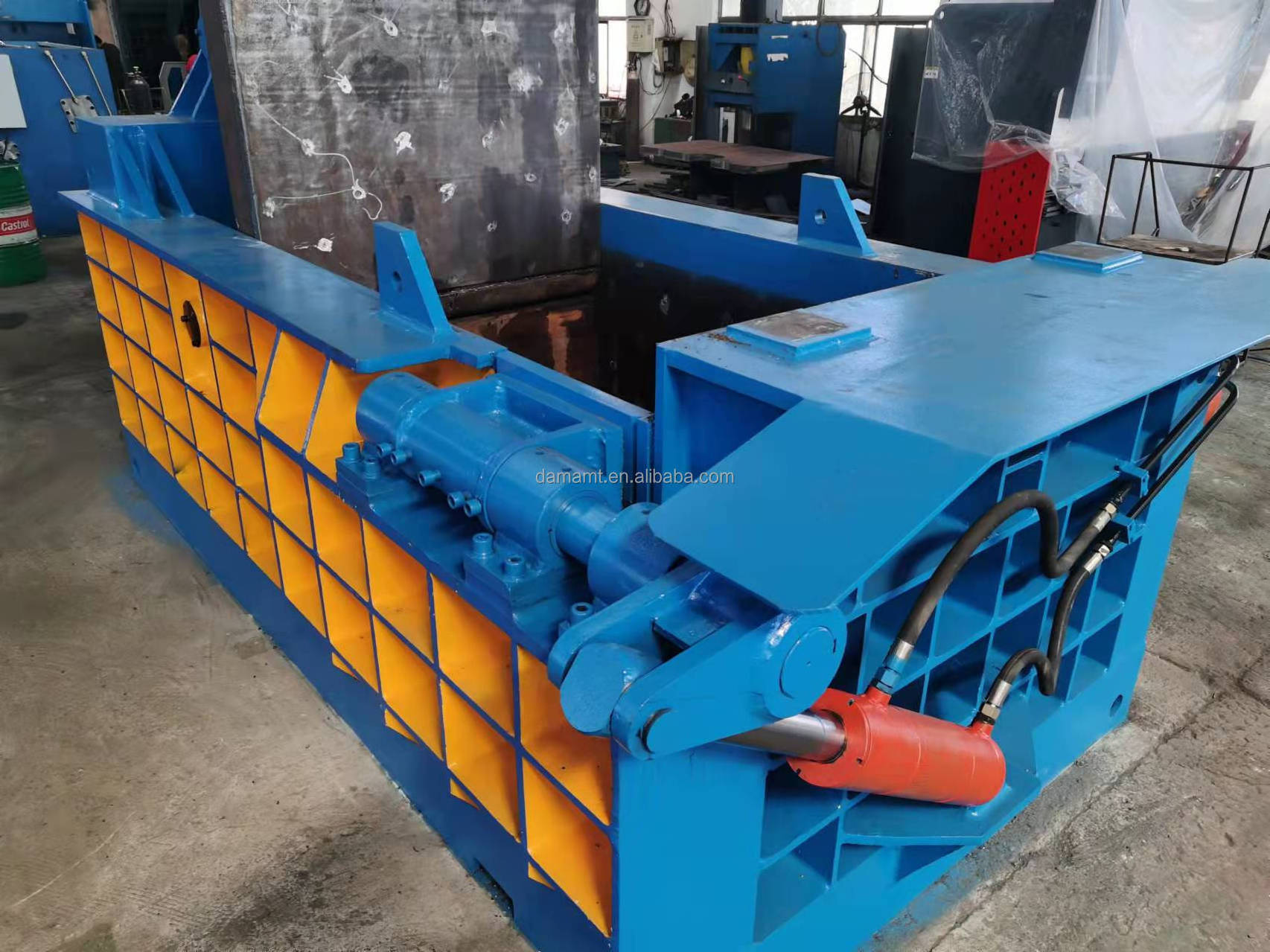 DAMA factory hydraulic Horizontal scrap metal baler machine waste metal recycle  compactor press