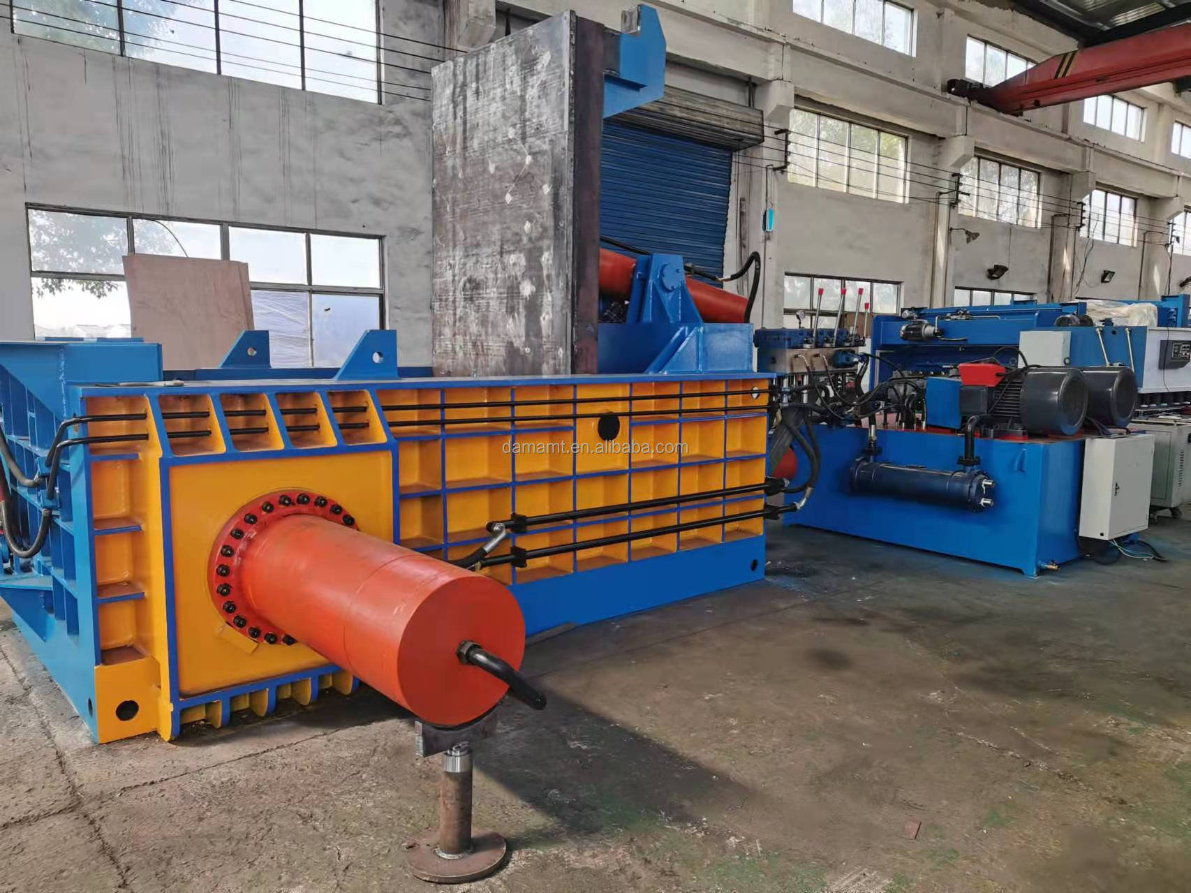 DAMA factory hydraulic Horizontal scrap metal baler machine waste metal recycle  compactor press