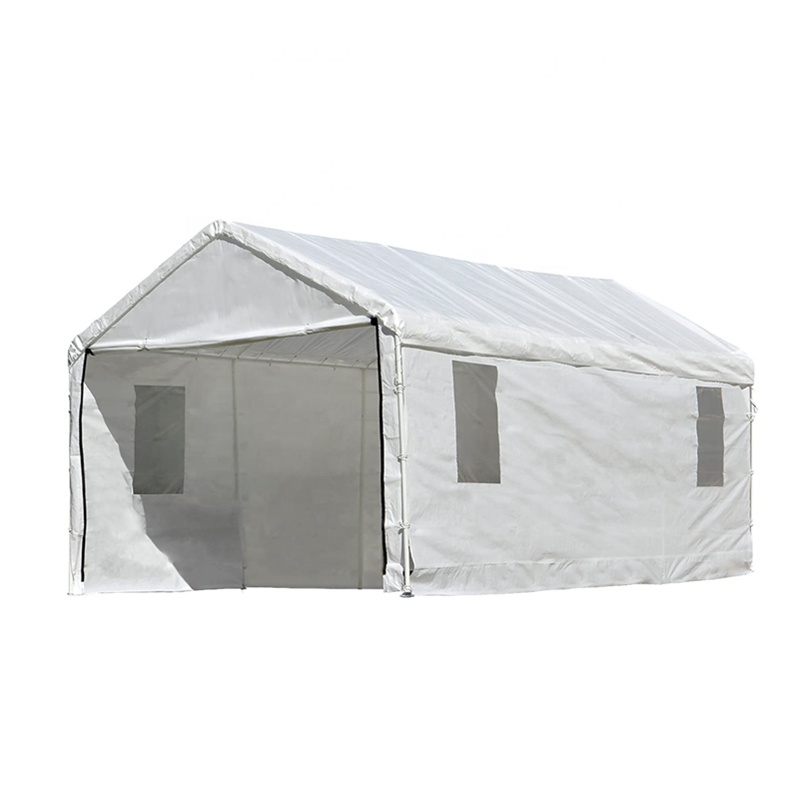 Canopy tent cover 10x20ft Garage Fully Enclosed All Season Carport with Windows