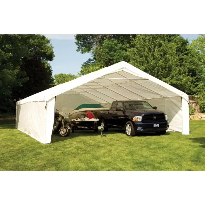 custom big 20x20 20x30 gray farm motorad car boat triple canopy carport