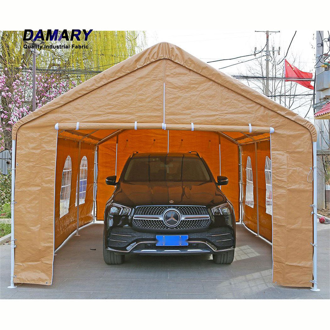 OEM Portable Car port Heavy Duty Carports For Car Parking with Sidewalls Windows Car Port for Boat Storage Party Tent