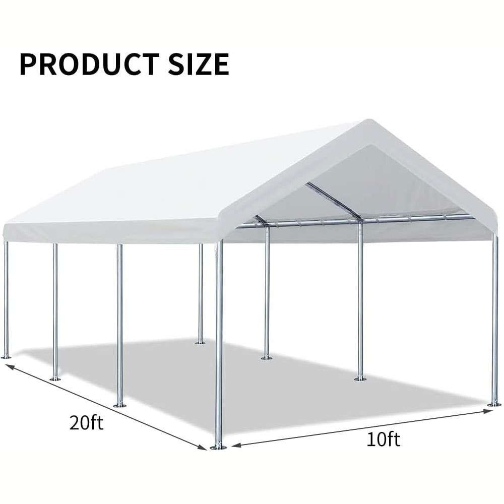 gazebo portable carport, plastic 10x12 12x20 pergola parking single car carport