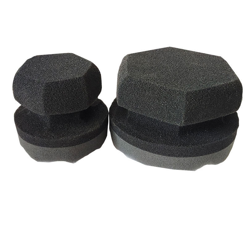 ATPRO 2-piece set  Car Wax Sponge Tire Dressing Applicator Pads,Tire Applicator Hexagonal Car Sponge