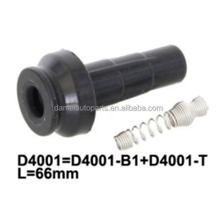 66mm long 597080 ignition engine coils cover coil packs repair kit D4001 rubber boot for PEUGEOT Citroen