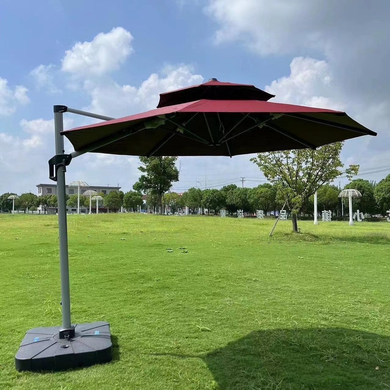 Big Roman Umbrella Pool Parasol Outdoor Furniture Modern Beach Umbrella Banana Umbrella 5~7days with Garden Hot Shade Outdoor