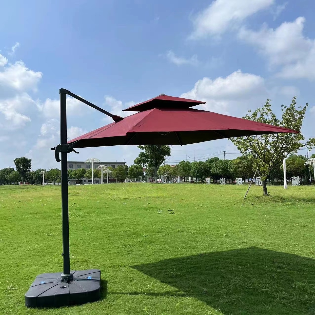 Big Roman Umbrella Pool Parasol Outdoor Furniture Modern Beach Umbrella Banana Umbrella 5~7days with Garden Hot Shade Outdoor