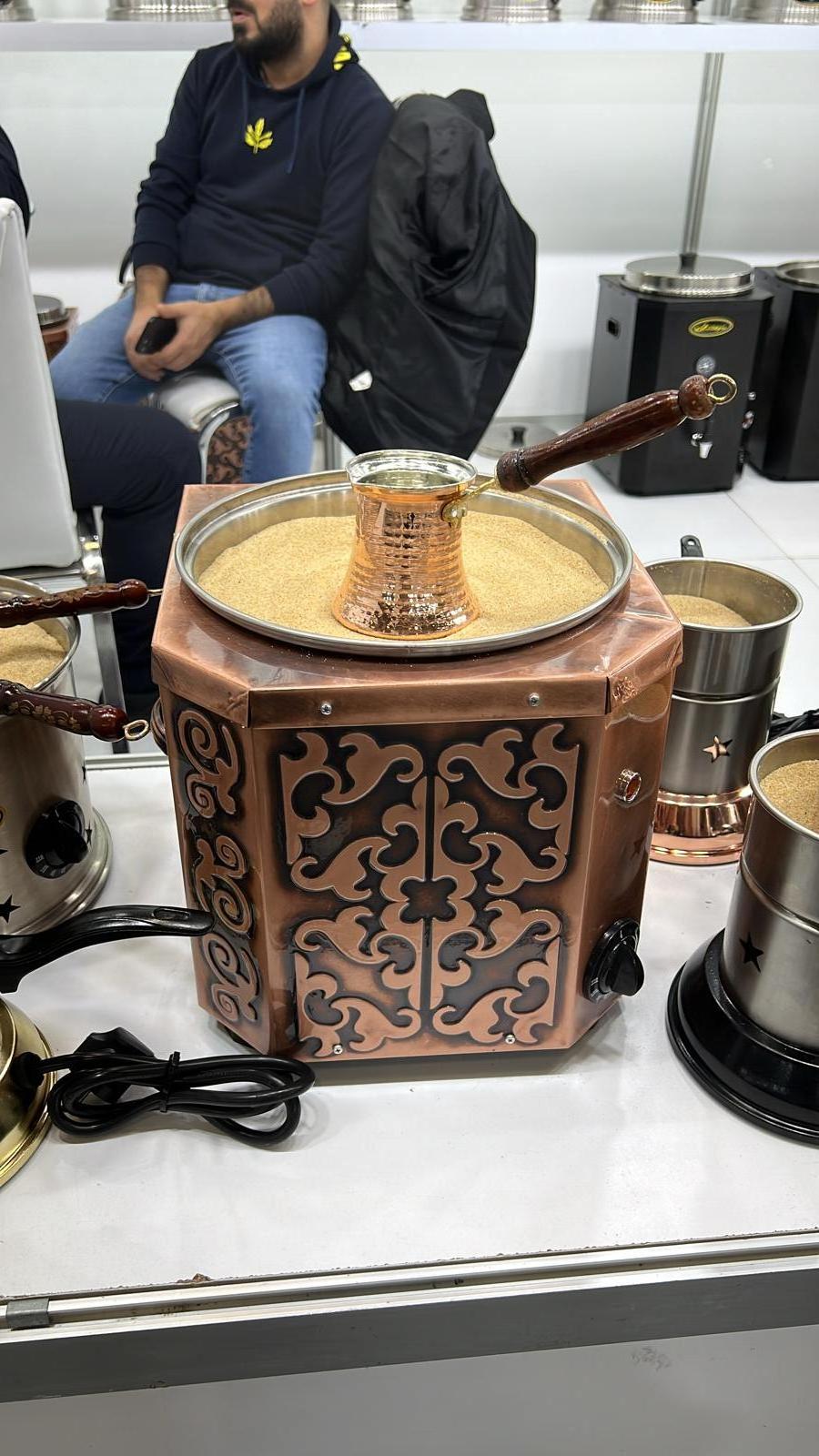 Turkish Coffee Machine Copper on Sand