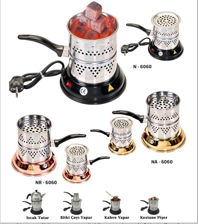 Indoor Electric Charcoal Burner Disposable Hookah Charcoal for Shisha Smoking Includes Herb Grinder and Rolling Tray