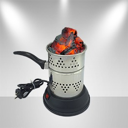 Indoor Electric Charcoal Burner Disposable Hookah Charcoal for Shisha Smoking Includes Herb Grinder and Rolling Tray