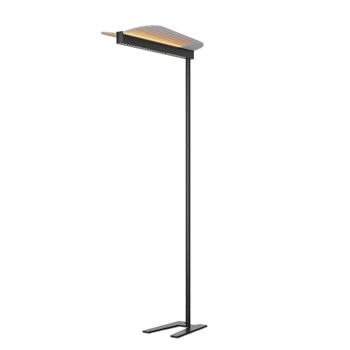 New Arrival Acoustic Standing Lamp for Office  Room Free Standing Floor Lamp LED Lighting Fixture Butterfly Lampshade