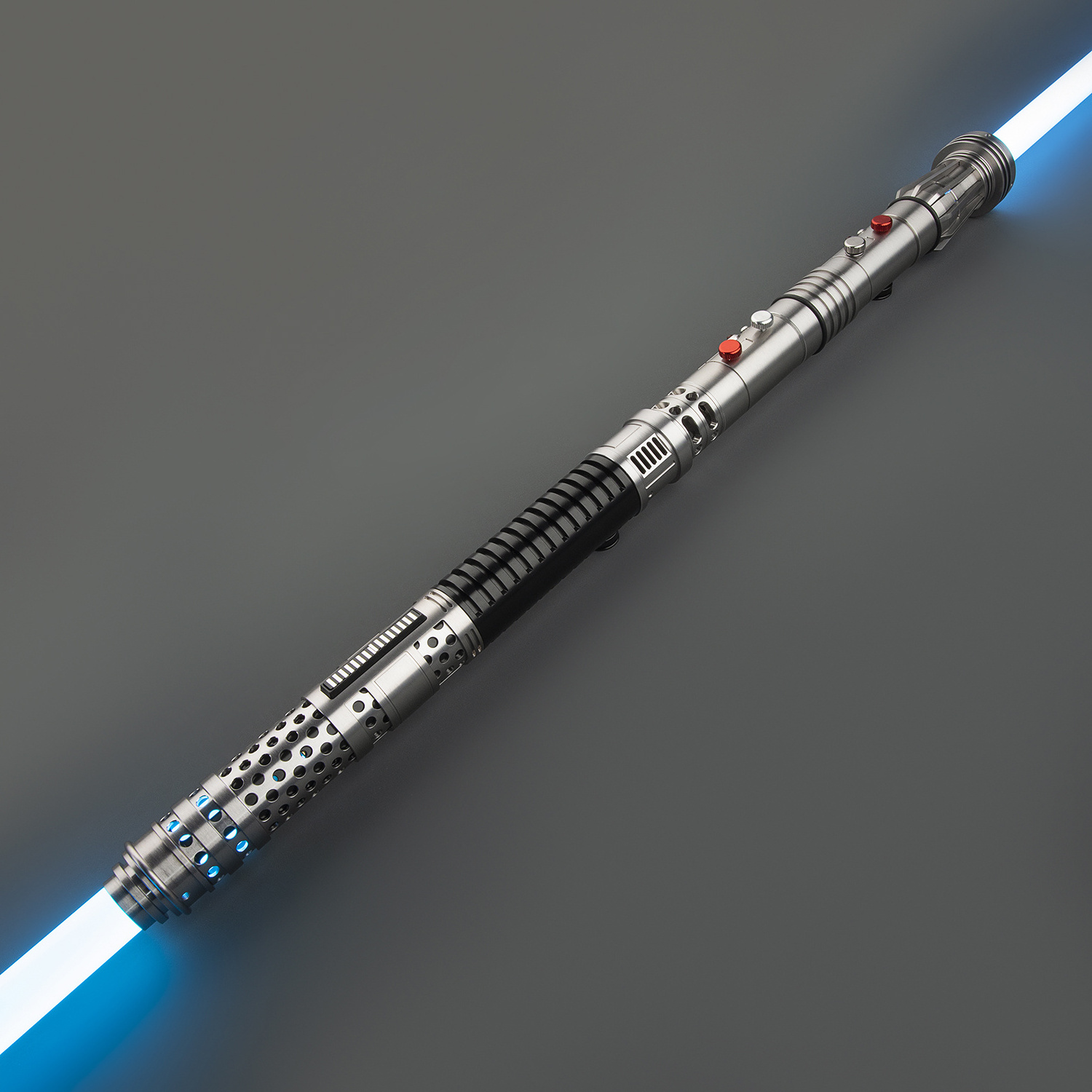 LGT dark  metal hilt heavy dueling blade RGB GHV lightsaber with high light sensitive smooth swing for star the wars