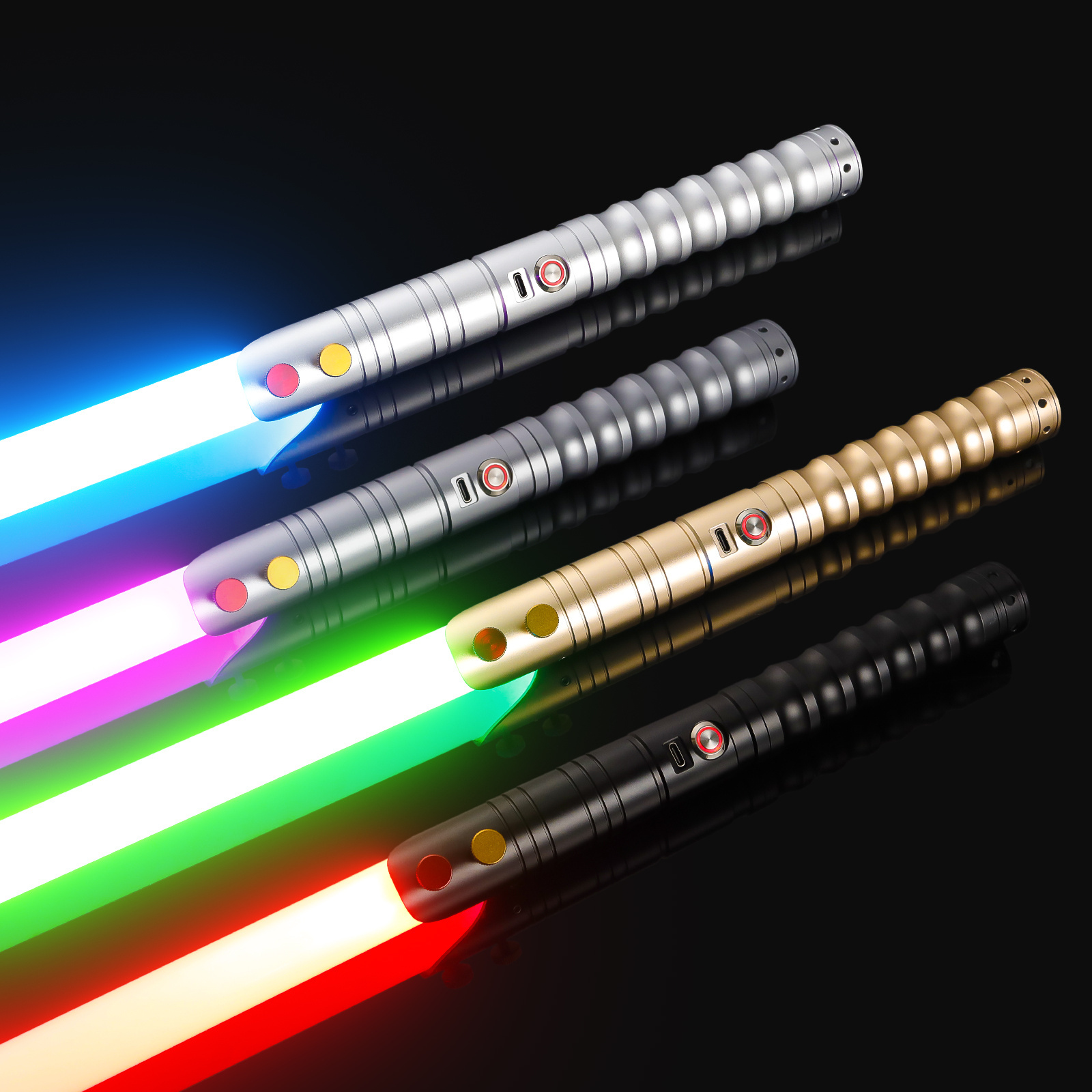 2023 LGT SABERSTUDIO metal hilt heavy dueling blade color changing lightsaber with high light sensitive smooth swing