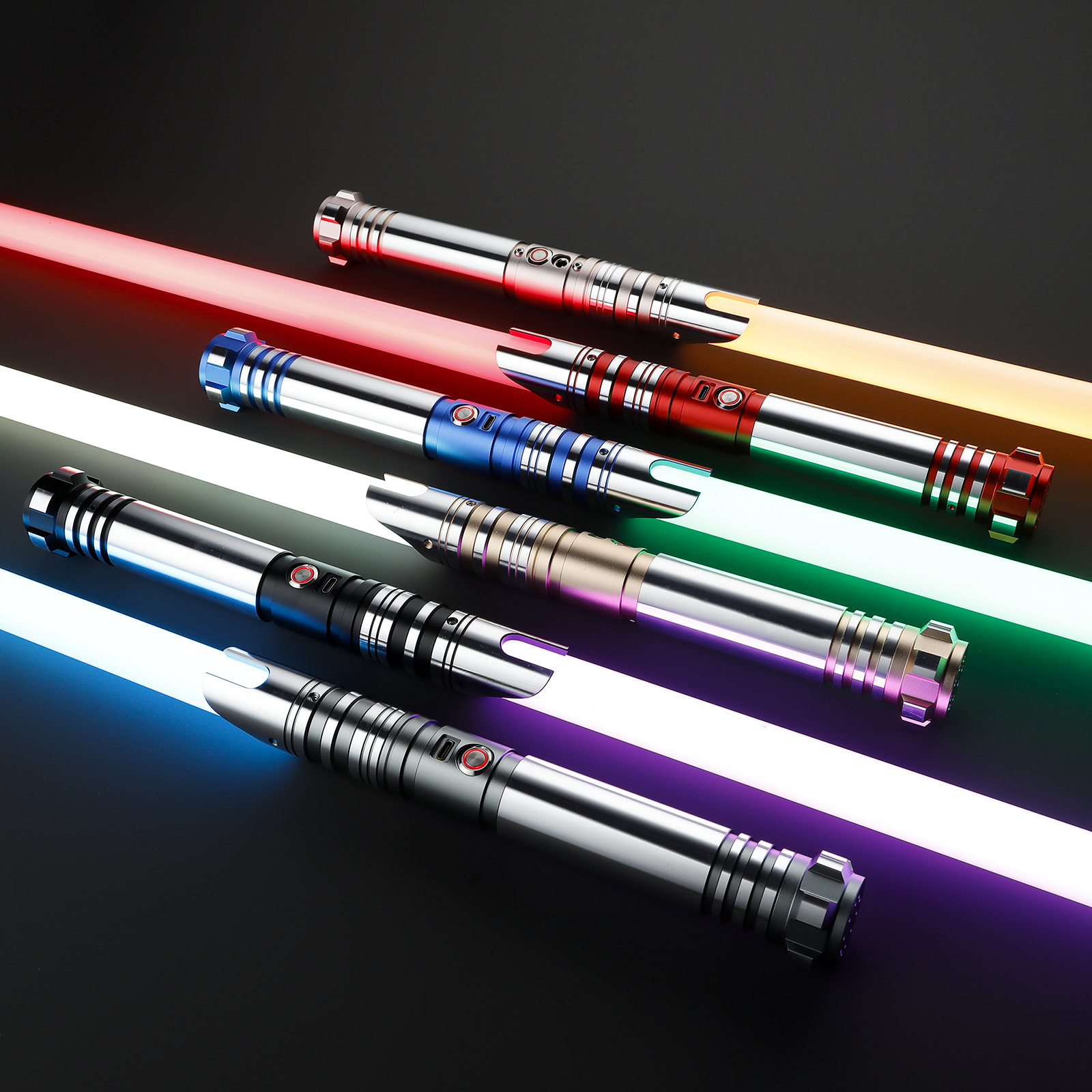 LGT Sabers Smooth Swing Infinite Color Lightsaber Metal Sword Rgb Cosplay Luminous Toy Collectible