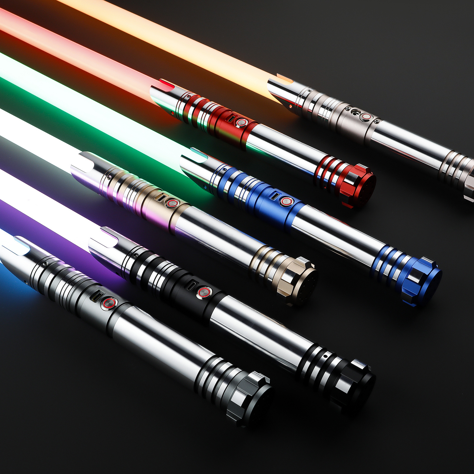 LGT Sabers Smooth Swing Infinite Color Lightsaber Metal Sword Rgb Cosplay Luminous Toy Collectible