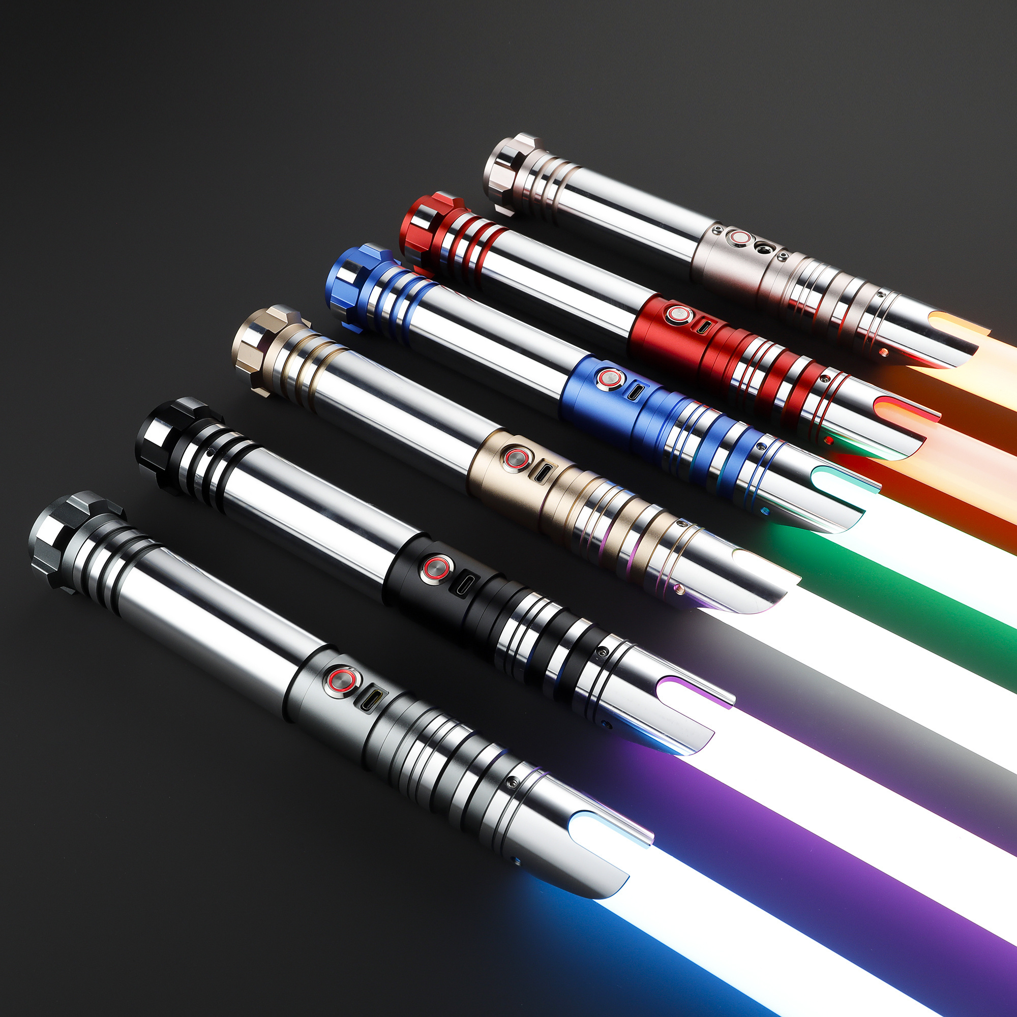 LGT Sabers Smooth Swing Infinite Color Lightsaber Metal Sword Rgb Cosplay Luminous Toy Collectible