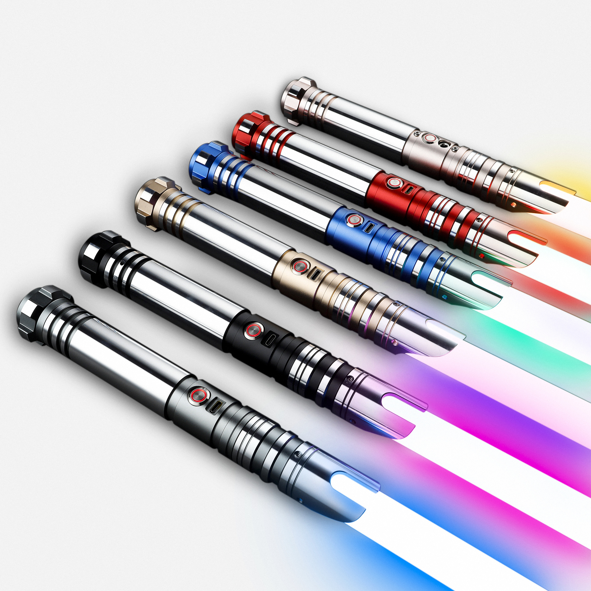 LGT Sabers Smooth Swing Infinite Color Lightsaber Metal Sword Rgb Cosplay Luminous Toy Collectible