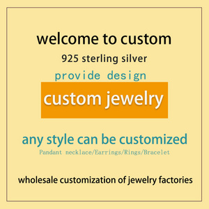 OEM ODM Fine Jewelry Customize Necklace Earrings Ring Bracelet Pendant Necklace 925 Silver Custom Jewelry