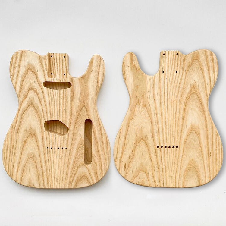 Factory Price Blank Electric Guitar Body Barrel Unfinished TL Ash Guitar body for tl guitar kits