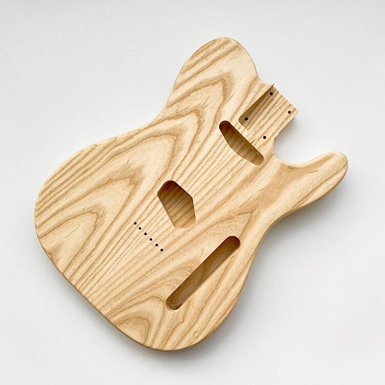 Factory Price Blank Electric Guitar Body Barrel Unfinished TL Ash Guitar body for tl guitar kits