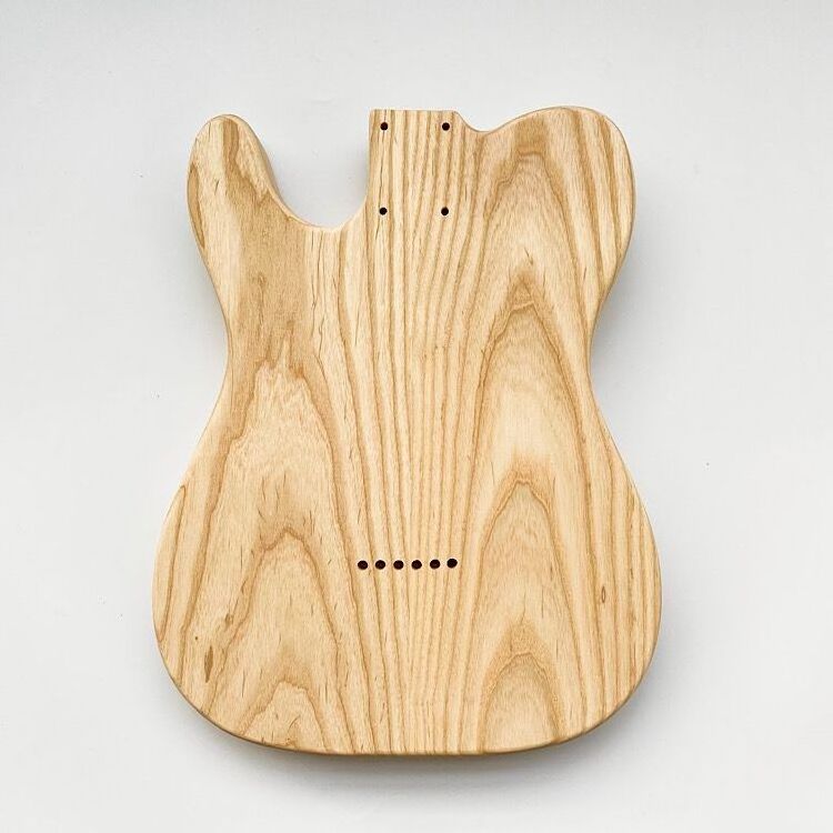 Factory Price Blank Electric Guitar Body Barrel Unfinished TL Ash Guitar body for tl guitar kits