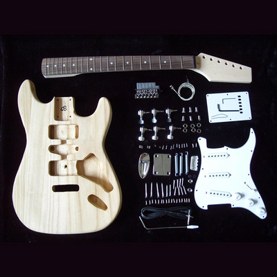 Wholesale Tung wood body Paddle Neck assembly TL guitar kit DIY electric guitar kit for electric guitar  building