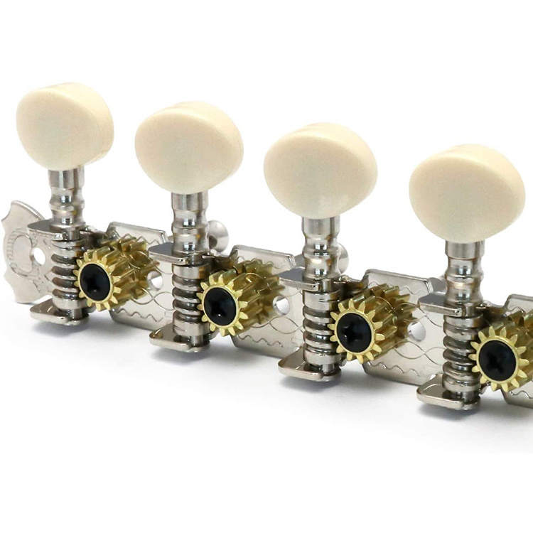 6L6R Chrome 12 Strings Acoustic Guitar Tuning Pegs Mandolin  Machine Heads with Single Hole