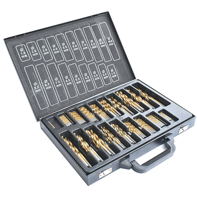 DAMING 170 pc HSS Drill Bits Set 1-10mm Quality Drill bits in Metal Case drill adjustable force twist