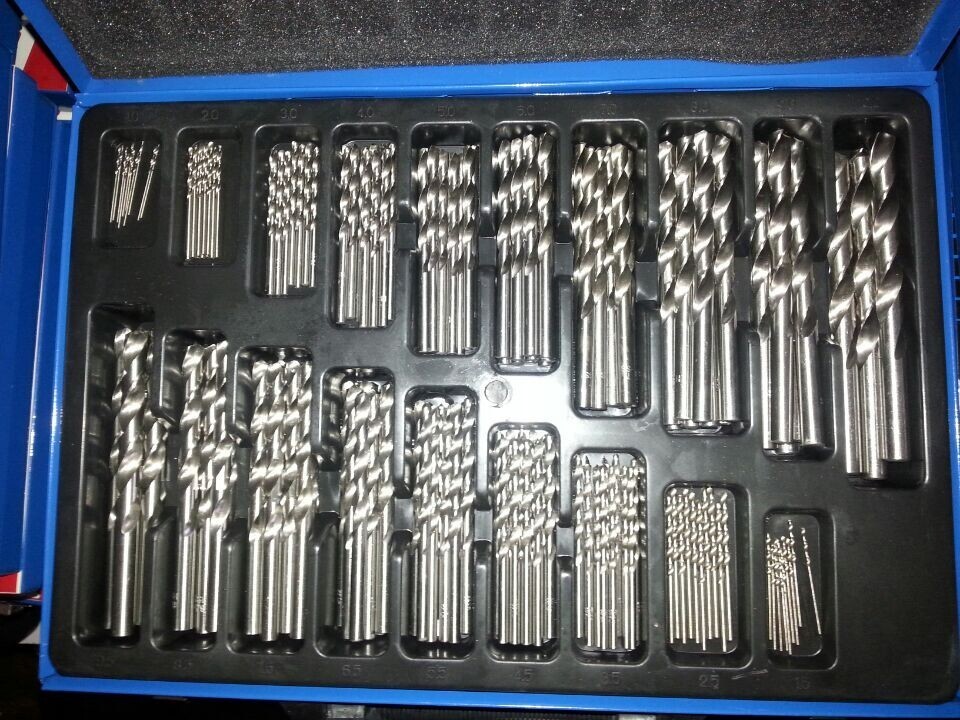 DAMING 170 pc HSS Drill Bits Set 1-10mm Quality Drill bits in Metal Case drill adjustable force twist