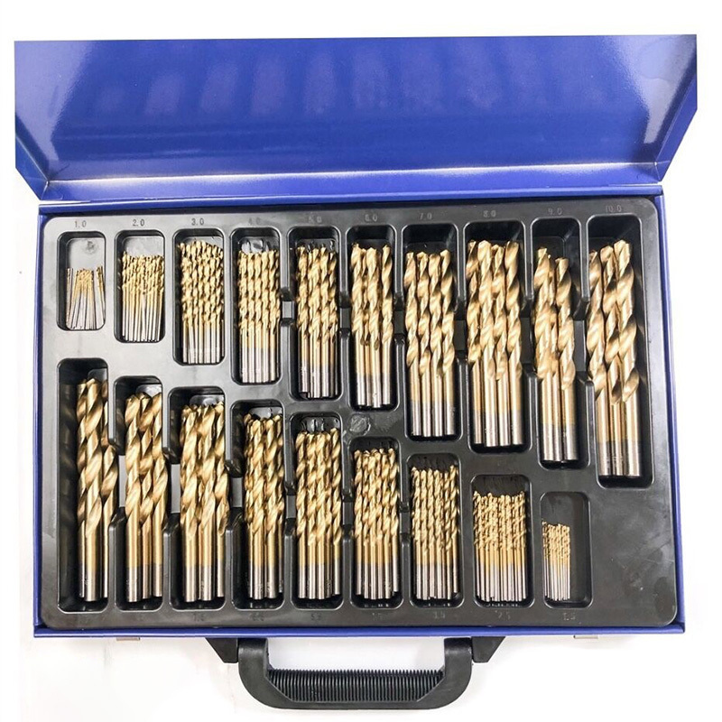 DAMING 170 pc HSS Drill Bits Set 1-10mm Quality Drill bits in Metal Case drill adjustable force twist