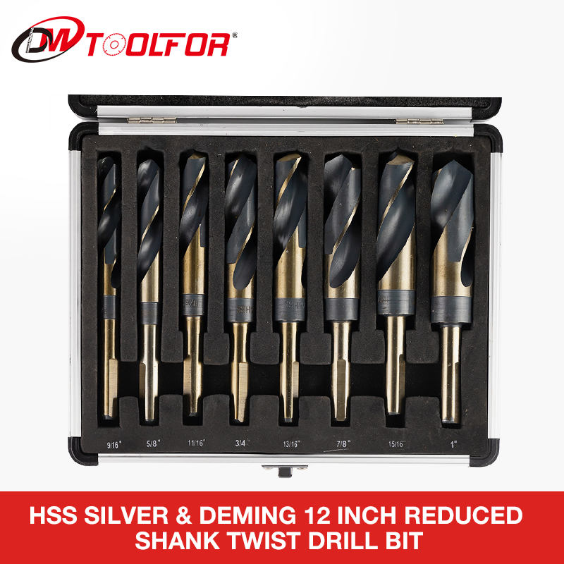 special twist drill for making gun straight shank black oxide hss twist drill set