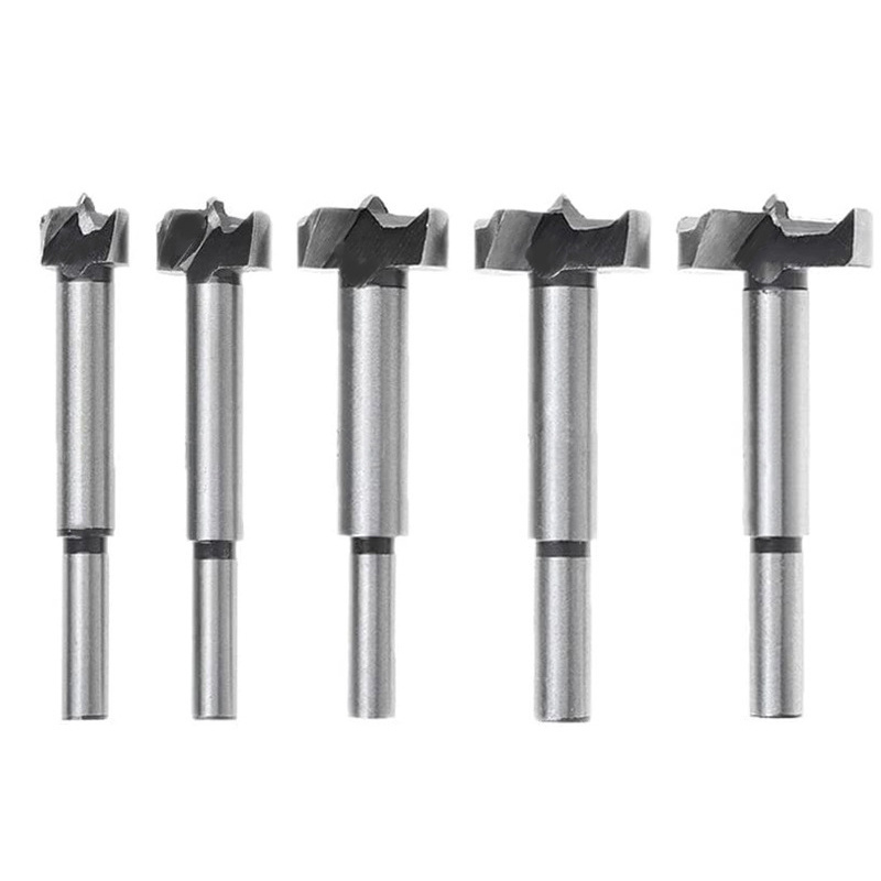 5 Pcs Solid Center Bit 15-35 Mm Boring Hole Saw Forstner Drill Bits Set For Wood Working