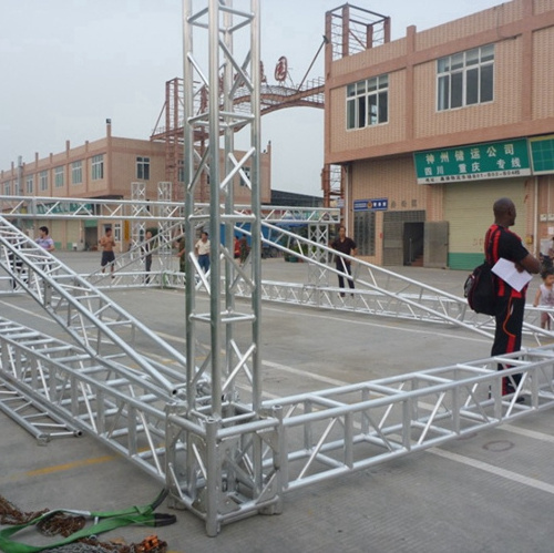 Stage Truss Canopy Aluminum Truss With PVC Cover Light Weight Steel Roof Truss For Warehouse