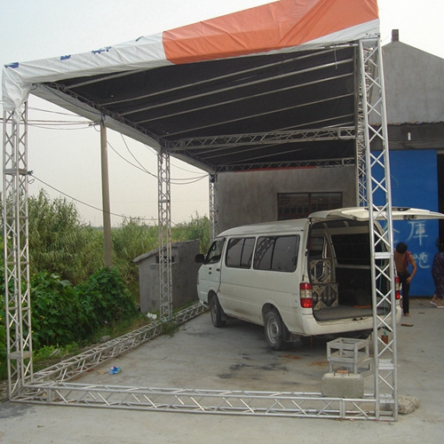 Stage Truss Canopy Aluminum Truss With PVC Cover Light Weight Steel Roof Truss For Warehouse