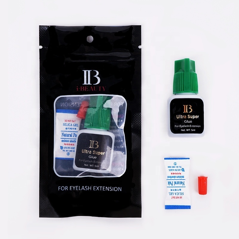 IB Ultra Super Glue Eyelash Extension Glue Strong Adhesive long lasting 2 S Dry Green Hat Super Glue Eyelash Gel Private Label