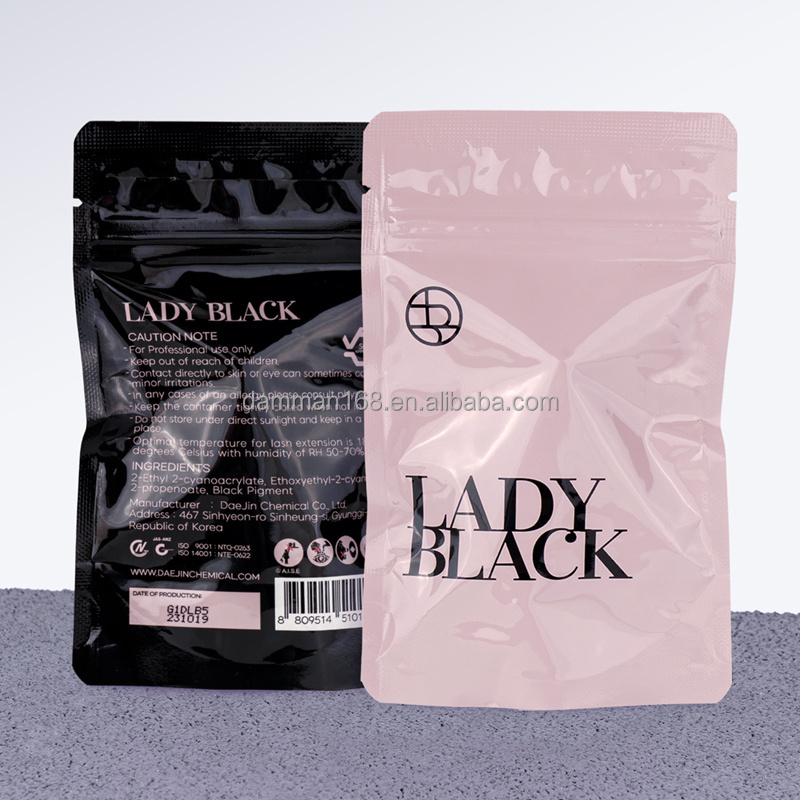 Lady Professional grafting eyelash glue Korean original Grafted Eyelash Glue With Sealed Bags Lash adhesive glue private label