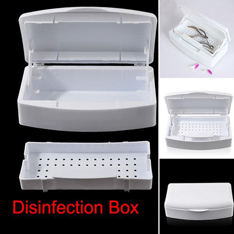 Sterilizer Tray Box Sterilizing Clean Nail Art Salon Manicure Implement Tool Sterilizing Metal Nipper Equipment Cleaner Tools