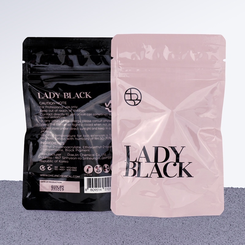 Customize Lady Black Glue Private label Glue Eyelash Extensions Wholesale Long Lasting Adhesive korea lady eyelash adhesive OEM