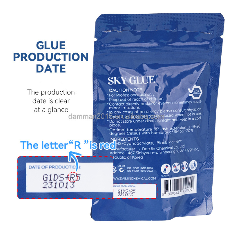 S+ Sky Glue Red Hat New Package Sky Glue Factory Price Low MOQ Sky Eyelash Glue