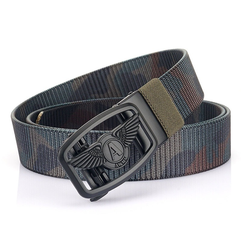 1.5 Inch Heavy Duty Nylon Tactical Riggers Belt Fabric Belts with Quick-Release Metal Buckle