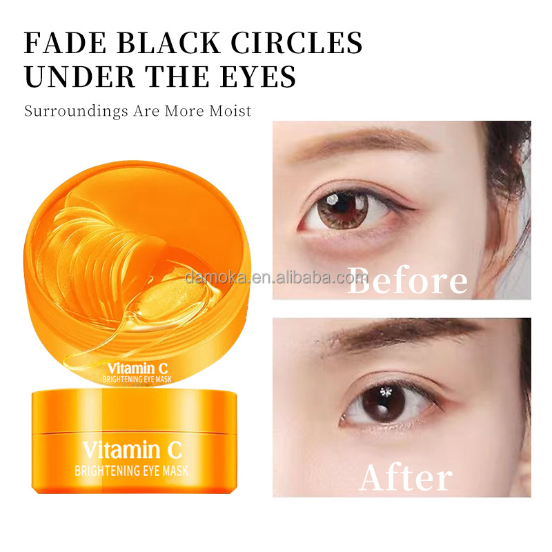 Custom vitamin c anti aging moisturizing collagen korean eye mask personalised eye masks anti-wrinkle moisturizing eye mask