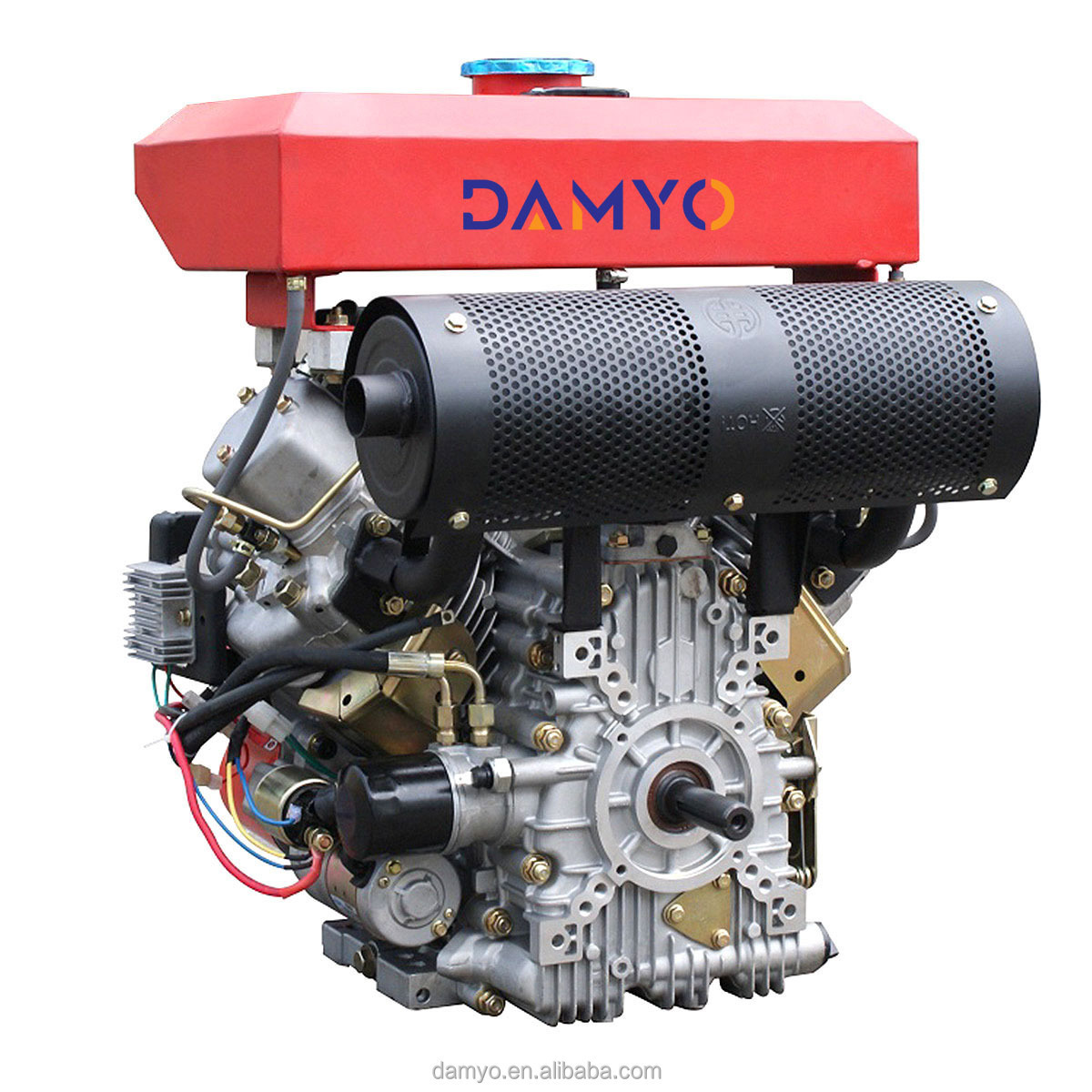 Factory Direct Sale two cylinders air-cooled 23 kva 1247CC diesel engine magnet generator RJ2V95