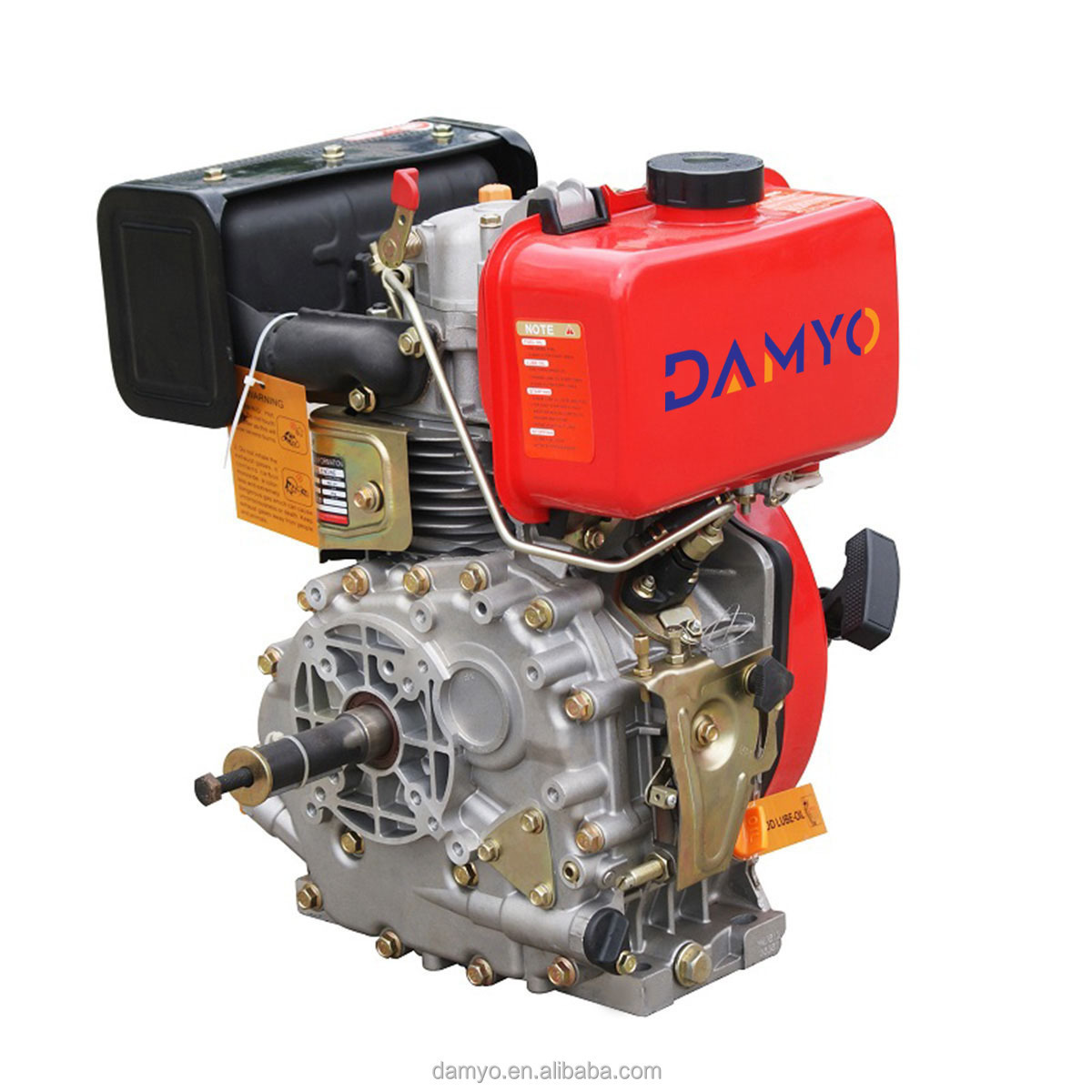 Damyo Single Cylinder Air-cooled Diesel Engine 170F Four-stroke Diesel Engine for Agricultural Machinery Engines Vertical 20:01