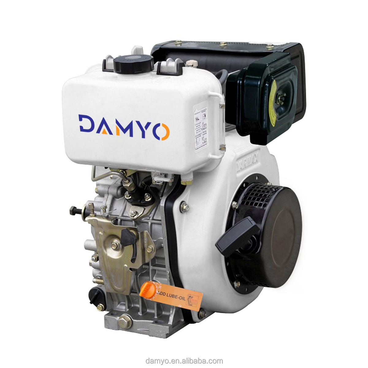 Damyo Single Cylinder Air-cooled Diesel Engine 170F Four-stroke Diesel Engine for Agricultural Machinery Engines Vertical 20:01