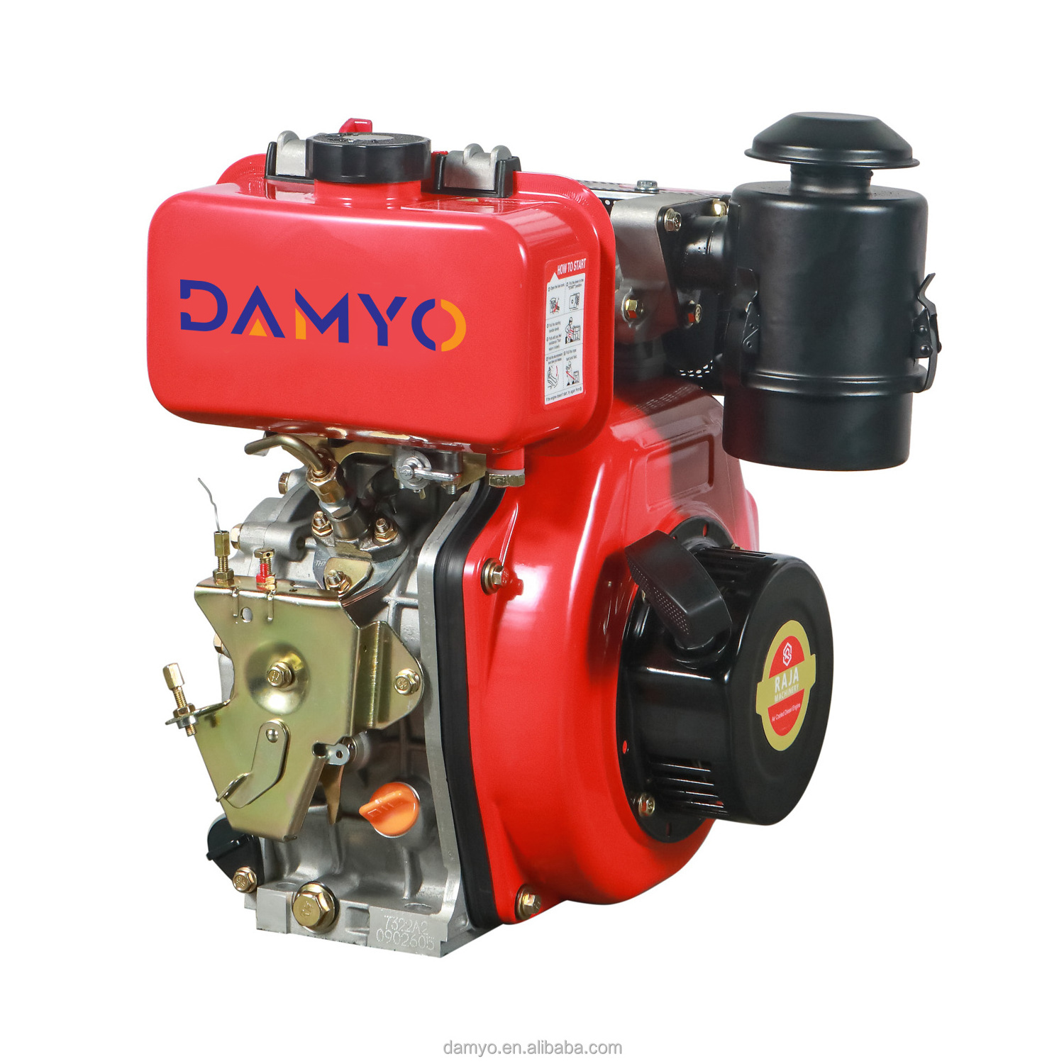 Support High Intensity Use Single Cylinder Air-cooled 173F Diesel Engine for Agricultural Machinery Engines Diesel Engine 20 Hp