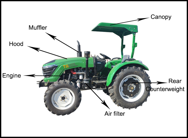 Multifunction agriculture farming lawn mower mini compact garden 4x4 walking truck used tractors