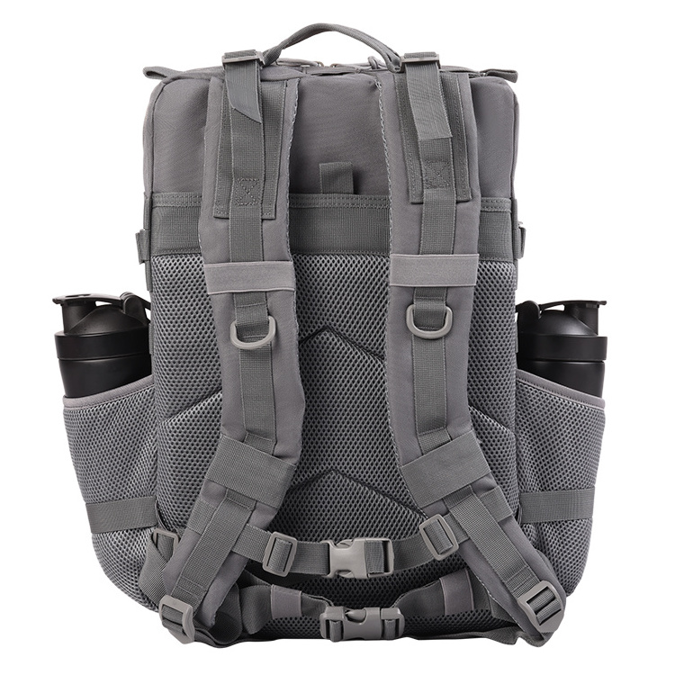 Factory Custom Logo Waterproof Gray 900D Oxford 45L Survival Trekking GymTactical Backpack