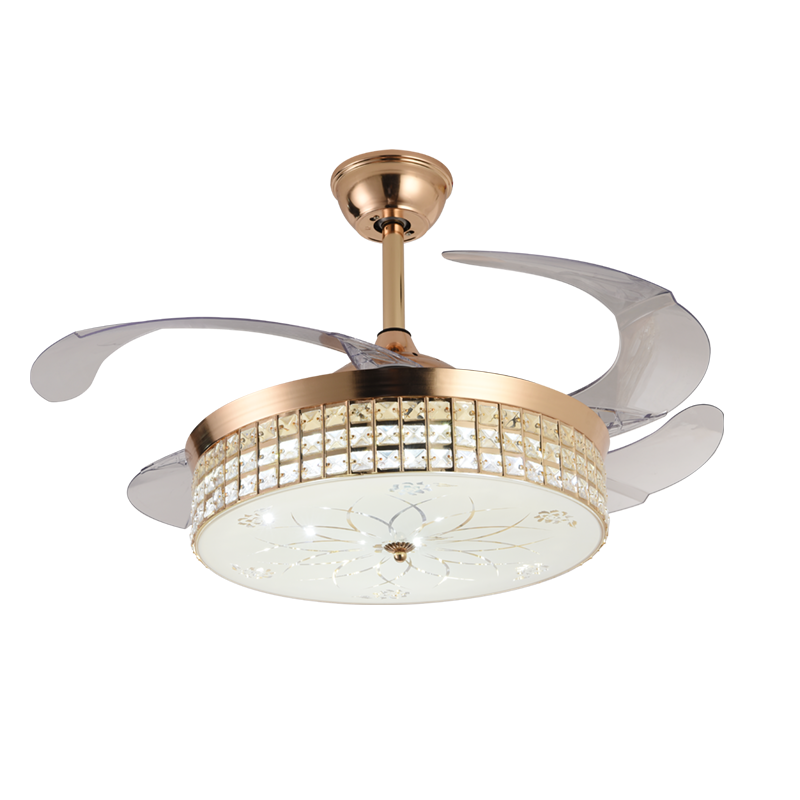 Super Affordable Ceiling Fan Frequency Conversion  Chandelier Ceiling Fan Light with Led Light 42 Inch Luminous